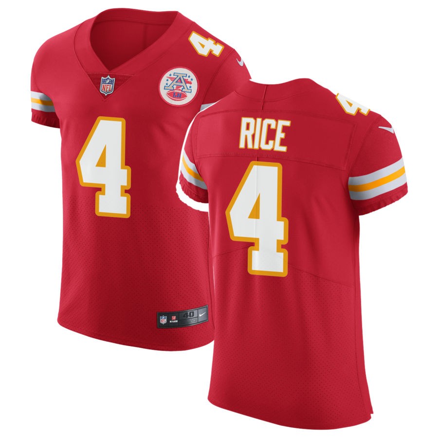 Men's Kansas City Chiefs #4 Rashee Rice Nike Red Vapor Untouchable Limited Jersey