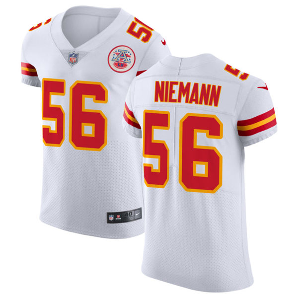Men's Kansas City Chiefs #56 Ben Niemann Nike White Vapor Untouchable Limited Jersey