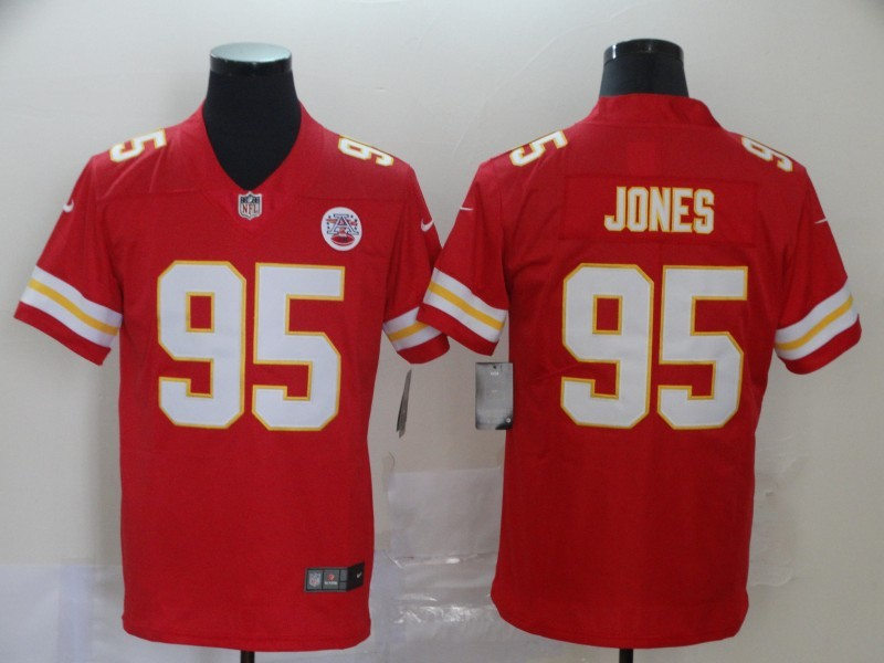 Men's Kansas City Chiefs #95 Chris Jones Nike Red Game Football Jersey