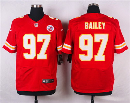 Men's Kansas City Chiefs #97 Allen Bailey Red Team Color Elite Jersey