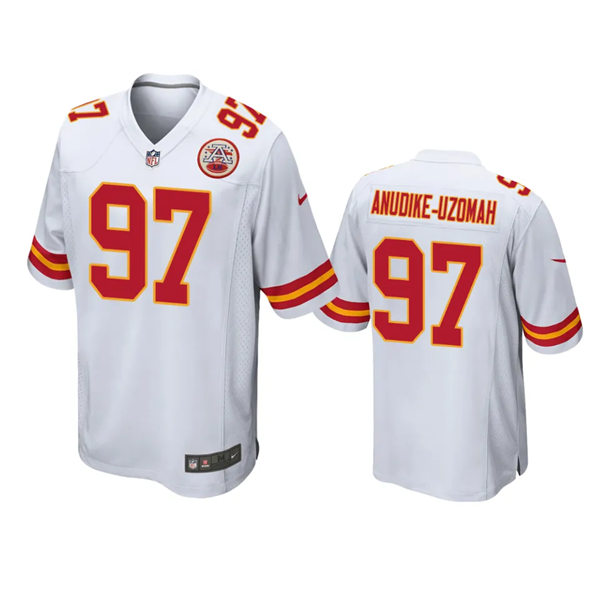 Men's Kansas City Chiefs #97 Felix Anudike-Uzomah Nike White Vapor Untouchable Limited Jersey