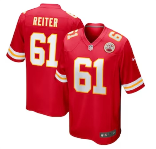 Men's Kansas City Chiefs Austin Reiter Nike Red Game Player Jersey
