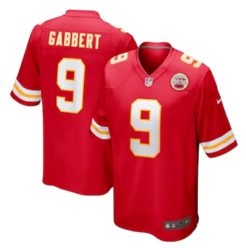 Men's Kansas City Chiefs Blaine Gabbert Nike Red Game Jersey