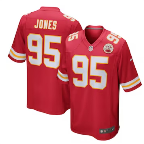 Men's Kansas City Chiefs Chris Jones Nike Red Game Jersey