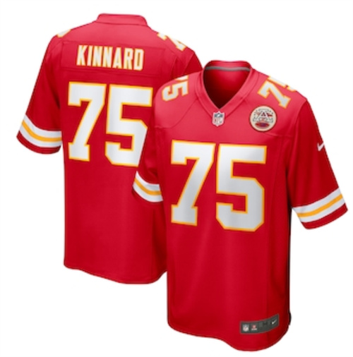Men's Kansas City Chiefs Darian Kinnard Nike Red Game Player Jersey
