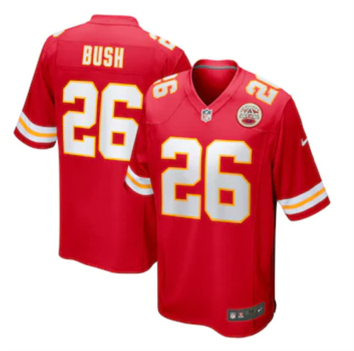 Men's Kansas City Chiefs Deon Bush Nike Red Game Player Jersey