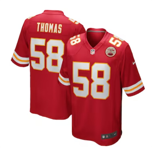 Men's Kansas City Chiefs Derrick Thomas Nike Red Game Retired Player Jersey