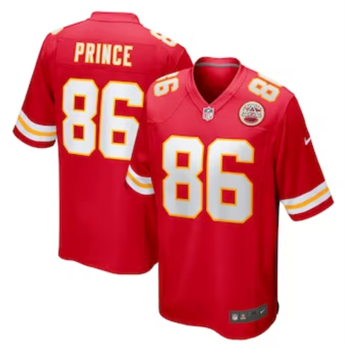 Men's Kansas City Chiefs Gerrit Prince Nike Red Team Game Jersey