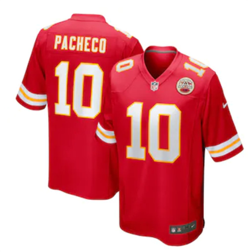 Men's Kansas City Chiefs Isiah Pacheco Nike Red Game Player Jersey
