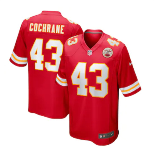 Men's Kansas City Chiefs Jack Cochrane Nike Red Game Player Jersey