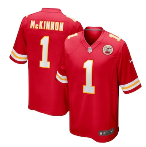 Men's Kansas City Chiefs Jerick McKinnon Nike Red Game Player Jersey