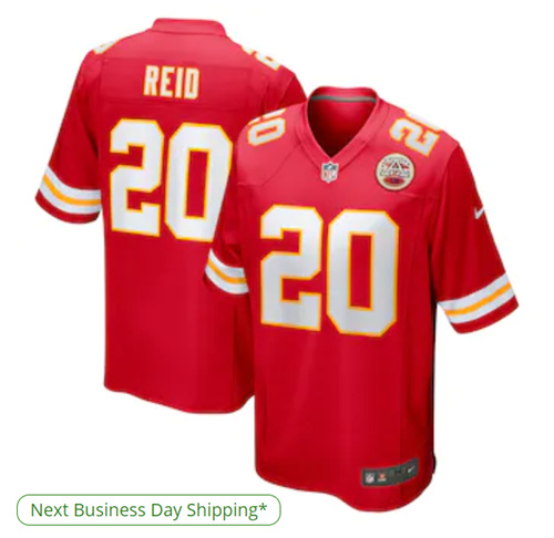 Men's Kansas City Chiefs Justin Reid Nike Red Game Jersey