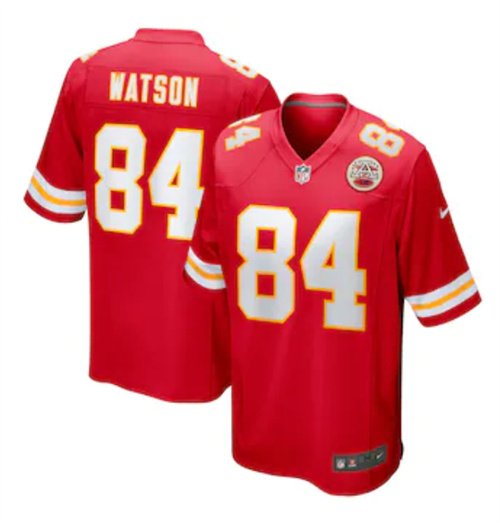 Men's Kansas City Chiefs Justin Watson Nike Red Game Player Jersey