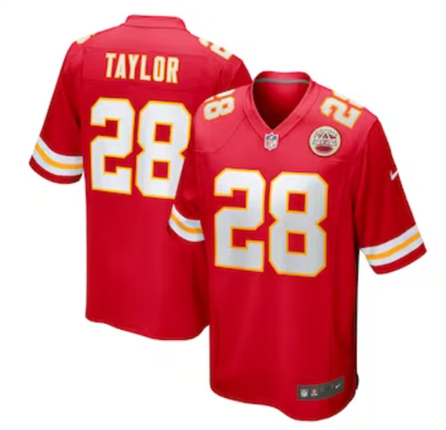 Men's Kansas City Chiefs Keith Taylor Nike Red Team Game Jersey