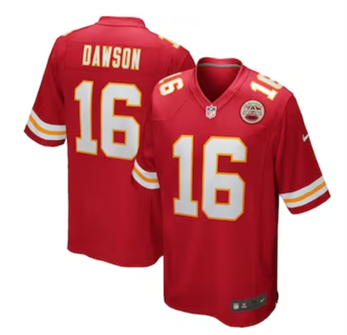 Men's Kansas City Chiefs Len Dawson Nike Red Game Retired Player Jersey