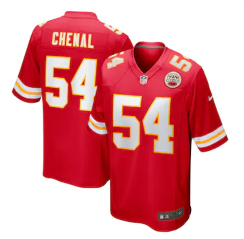 Men's Kansas City Chiefs Leo Chenal Nike Red Game Player Jersey