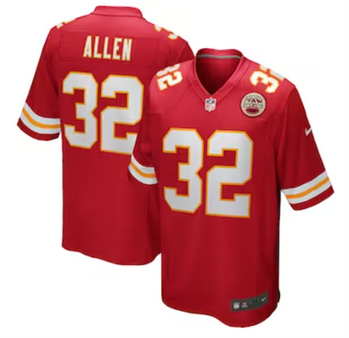 Men's Kansas City Chiefs Marcus Allen Nike Red Game Retired Player Jersey