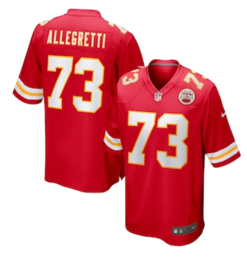 Men's Kansas City Chiefs Nick Allegretti Nike Red Game Jersey