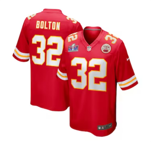 Men's Kansas City Chiefs Nick Bolton Nike Red Super Bowl LVIII Game Jersey