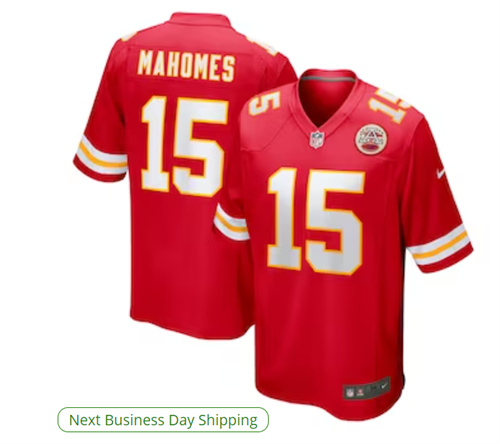 Men's Kansas City Chiefs Patrick Mahomes Nike Red Game Jersey