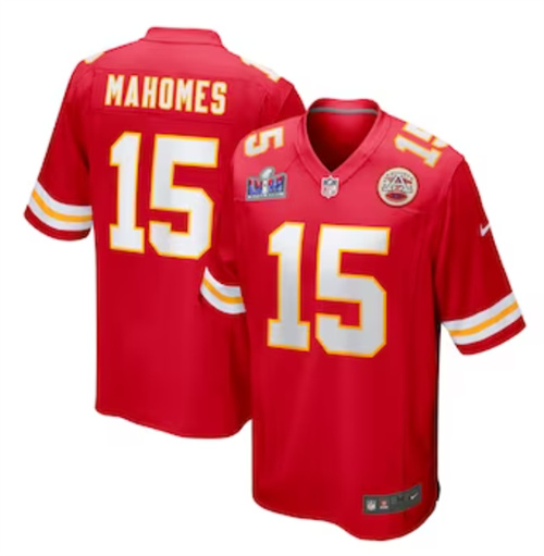 Men's Kansas City Chiefs Patrick Mahomes Nike Red Super Bowl LVIII Game Jersey