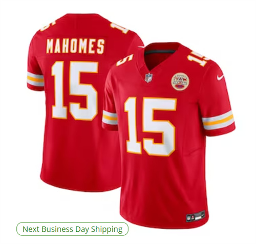 Men's Kansas City Chiefs Patrick Mahomes Nike Red Vapor F.U.S.E. Limited Jersey