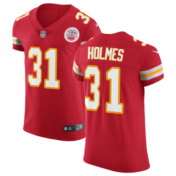 Men's Kansas City Chiefs Retired Player #31 Priest Holmes Nike Red Game Player Football Jersey