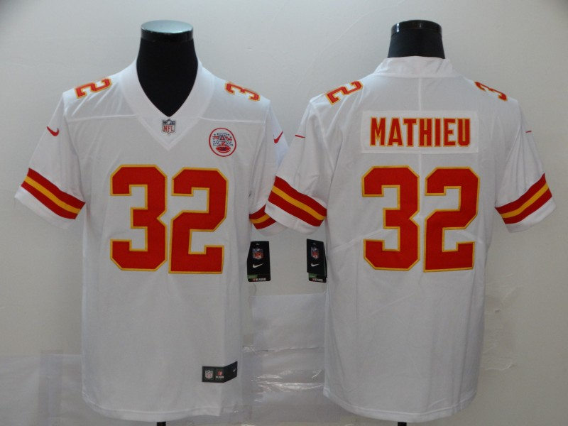 Men's Kansas City Chiefs Retired Player #32 Marcus Allen Nike White Game Player Football Jersey