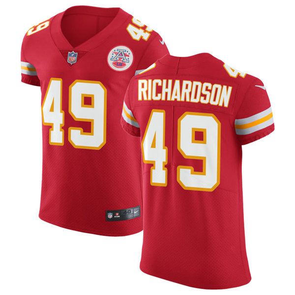 Men's Kansas City Chiefs Retired Player #49 Tony Richardson Nike Red Game Player Football Jersey