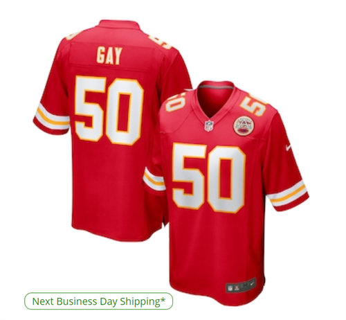 Men's Kansas City Chiefs Willie Gay Nike Red Game Jersey