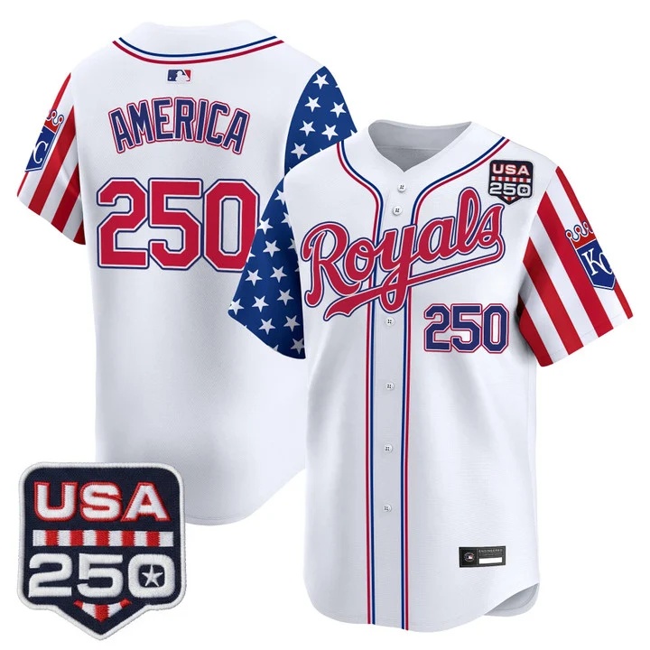 Men's Kansas City Royals America 250 Edition Vapor Premier Limited Jersey #250 AMERICA