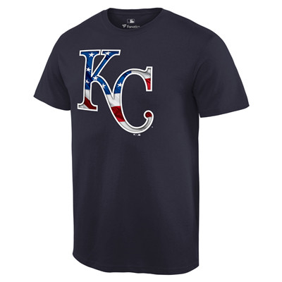 Men's Kansas City Royals Navy Banner Wave T-Shirt