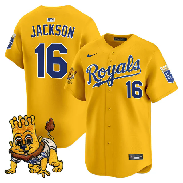 Men's Kansas City Royals Sluggerrr Patch Vapor Premier Limited Jersey #16 BO JACKSON.webp