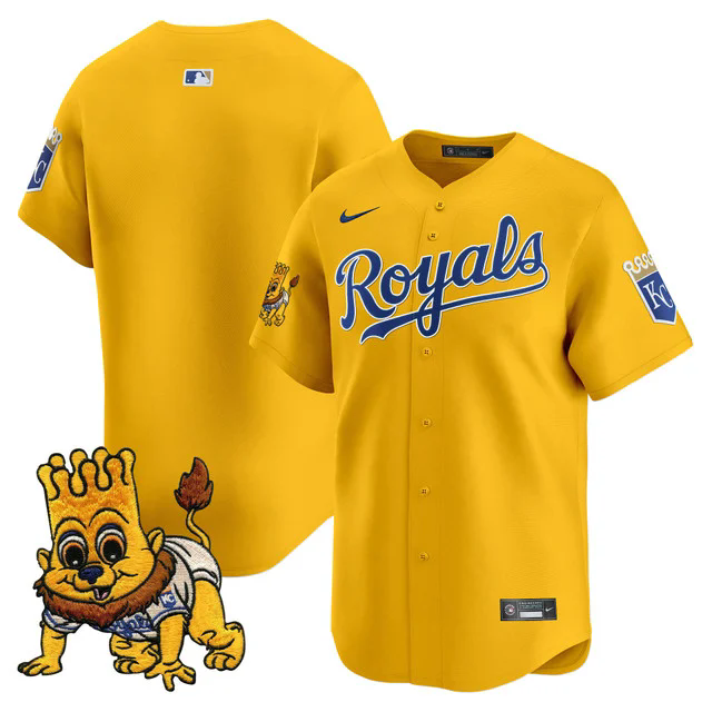 Men's Kansas City Royals Sluggerrr Patch Vapor Premier Limited Jersey BLANK.webp
