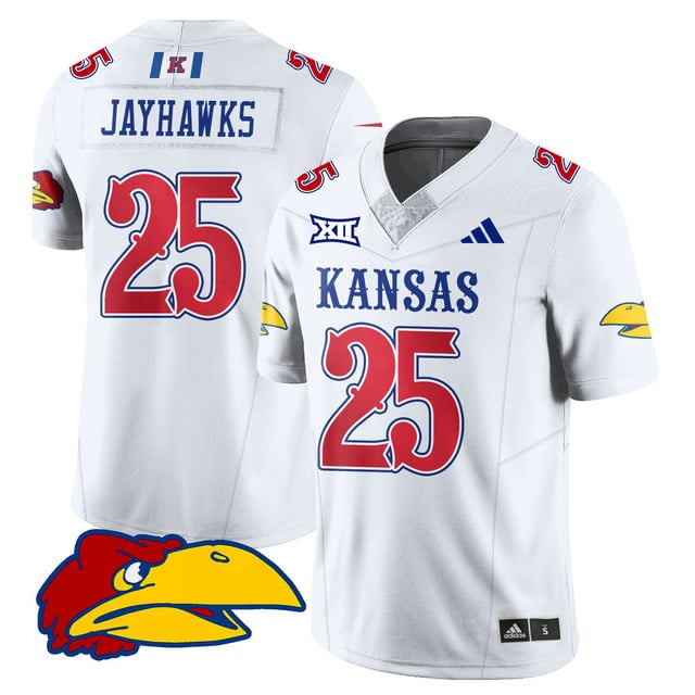 Men's Kansas Jayhawks Football 2025 Limited Jersey #25 Jayhawks