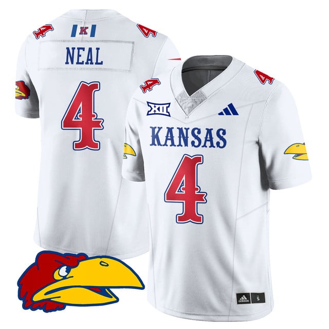 Men's Kansas Jayhawks Football 2025 Limited Jersey #4 Devin Neal