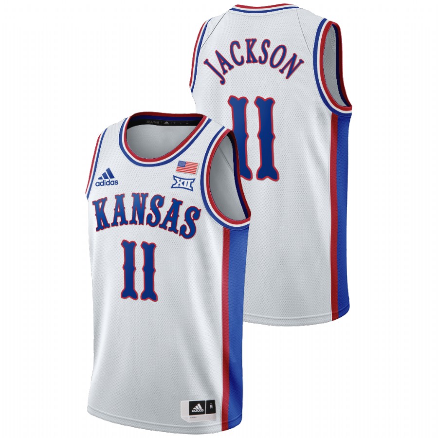 Men's Kansas Jayhawks Josh Jackson College Basketball 1990s Throwback Jersey White