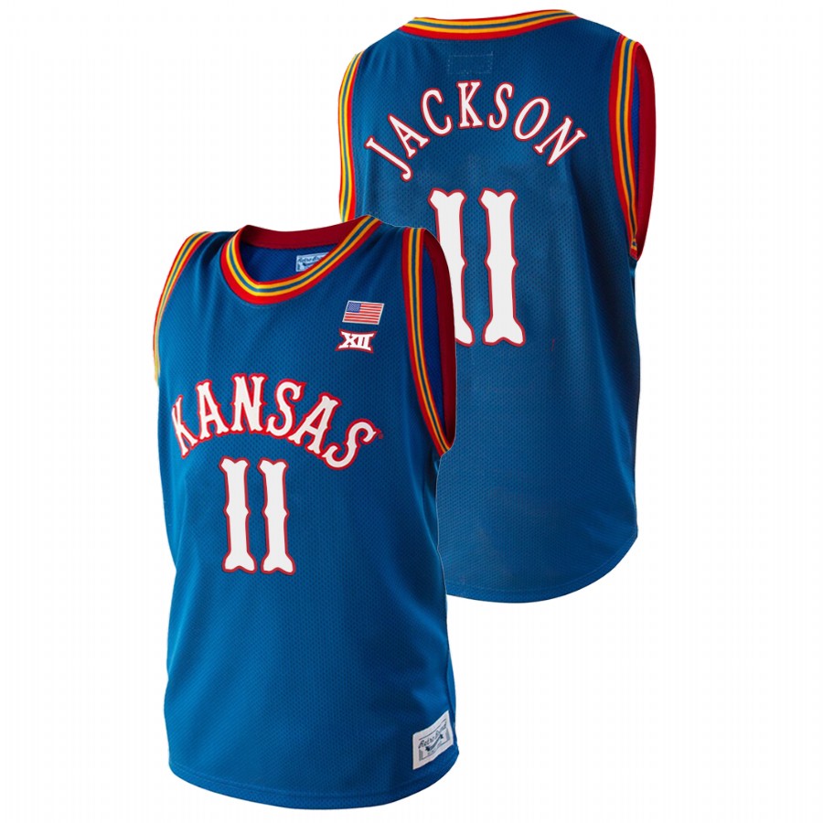 Men's Kansas Jayhawks Josh Jackson Royal College Basketball Jersey