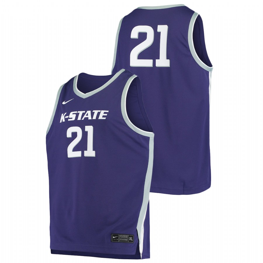 Men's Kansas State Wildcats Basketball Jersey Purple