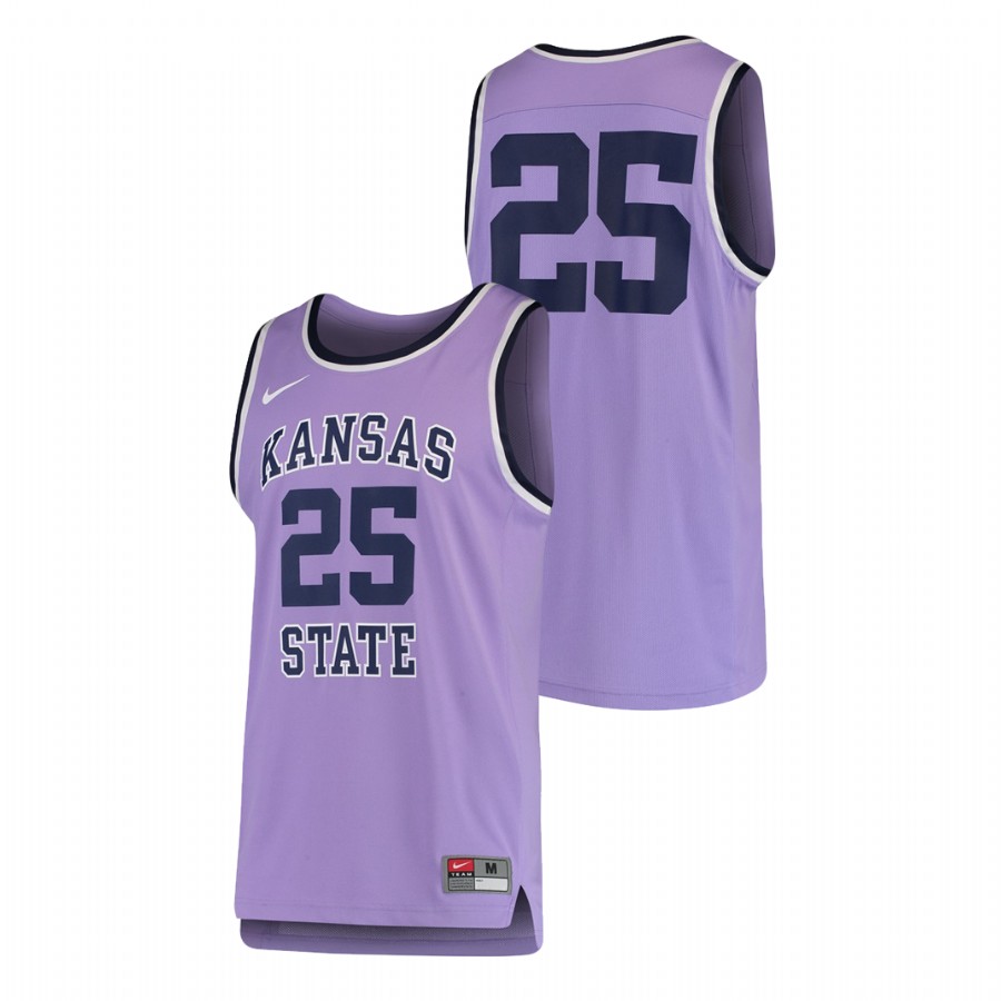 Men's Kansas State Wildcats Purple Nike Replica College Basketball Jersey