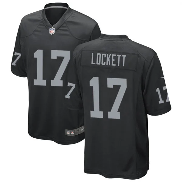 Men's Las Vegas Raiders #17 Tyler Lockett Nike Black Vapor F.U.S.E. Limited Player Jersey 