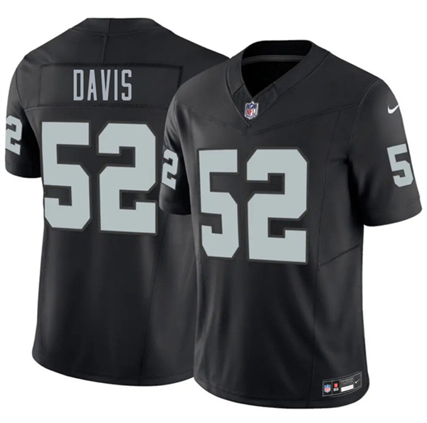 Men's Las Vegas Raiders #52 Jamin Davis Black 2026 F.U.S.E. Vapor Untouchable Limited Football Stitched Jersey