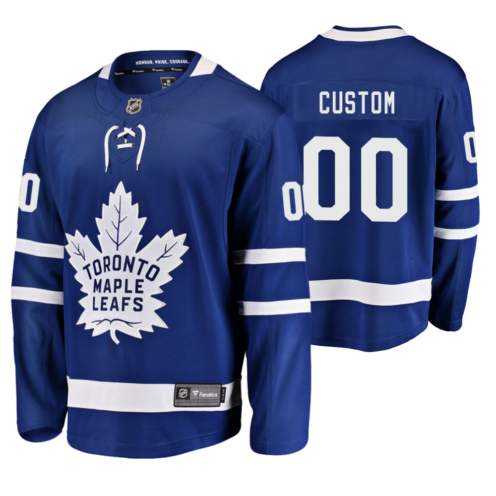 Men's Lightning #00 Custom Fanatics Branded Breakaway Jersey Blue