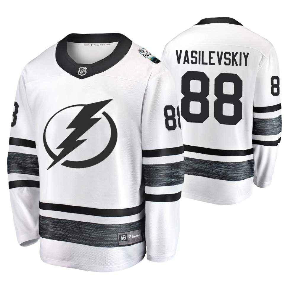 Men's Lightning #88 Andrei Vasilevskiy White 2019 NHL All-Star Jersey