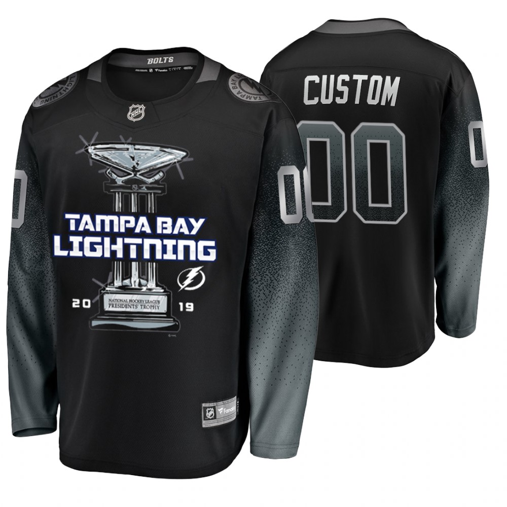 Men's Lightning 2019 Presidents' Trophy Winners Black Jersey