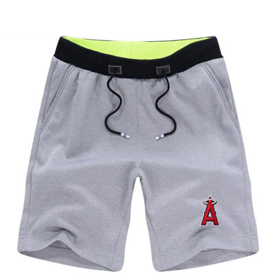 Men's Los Angeles Angels Of Anaheim Team Logo Grey Baseball Shorts