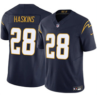 Men's Los Angeles Chargers #28 Hassan Haskins Navy 2024 F.U.S.E Vapor Limited Stitched Football Jersey