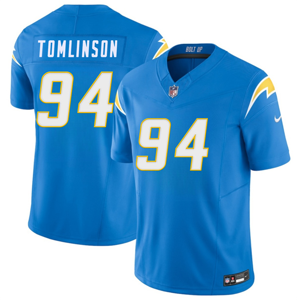 Men's Los Angeles Chargers #94 Dalvin Tomlinson Blue 2026 F.U.S.E. Vapor Limited Football Stitched Jersey