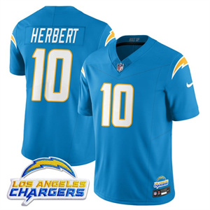 Men's Los Angeles Chargers Alternate 2025 Jersey - All Stitched Justin Herbert - 10