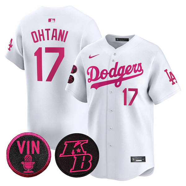 Men's Los Angeles Dodgers #17 Shohei Ohtani White 2026 Mothera??s Day Vapor Premier Limited Stitched Baseball Jersey